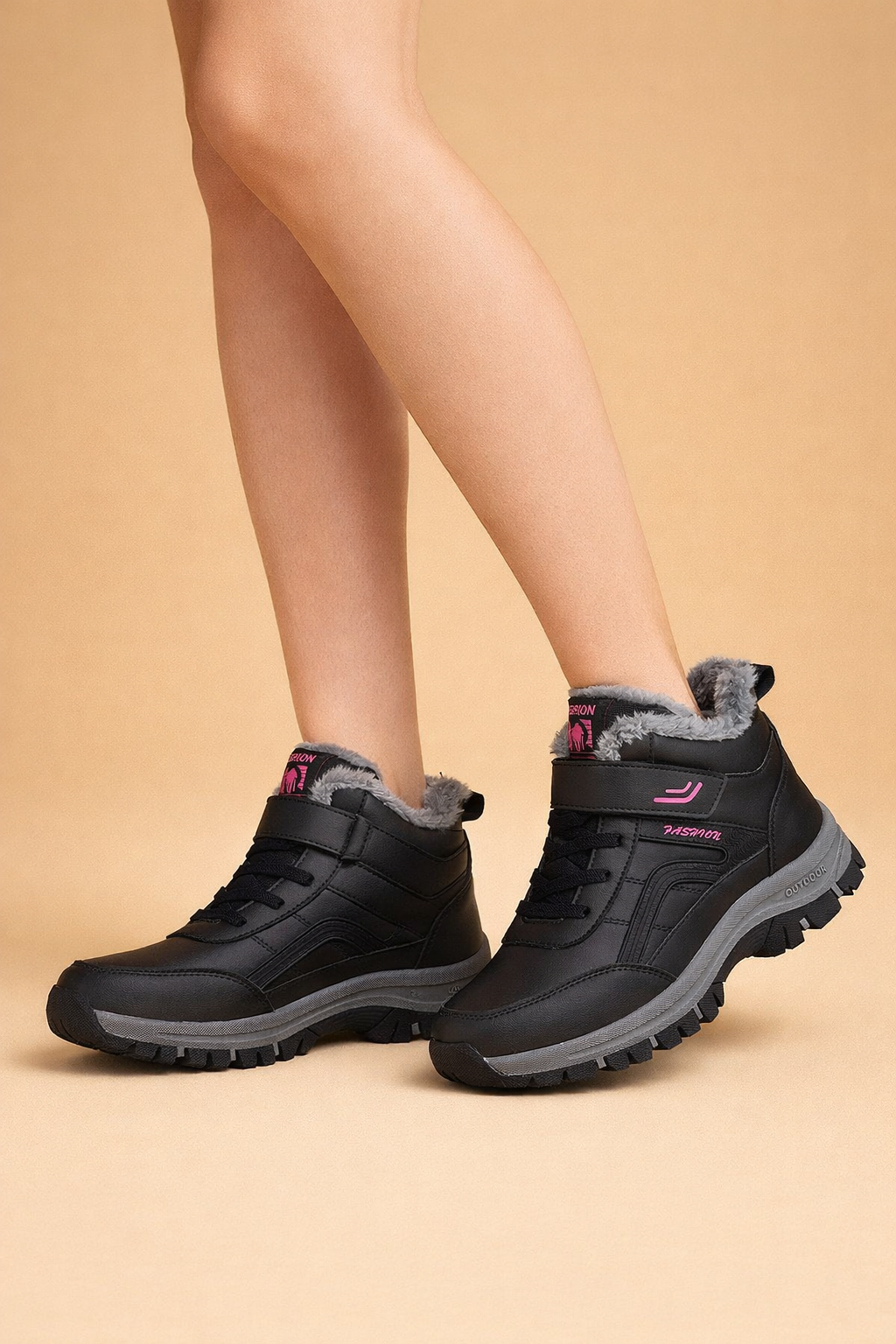 Durable women's snow boots, waterproof & warm, designed for comfortable winter adventures & fashion.
