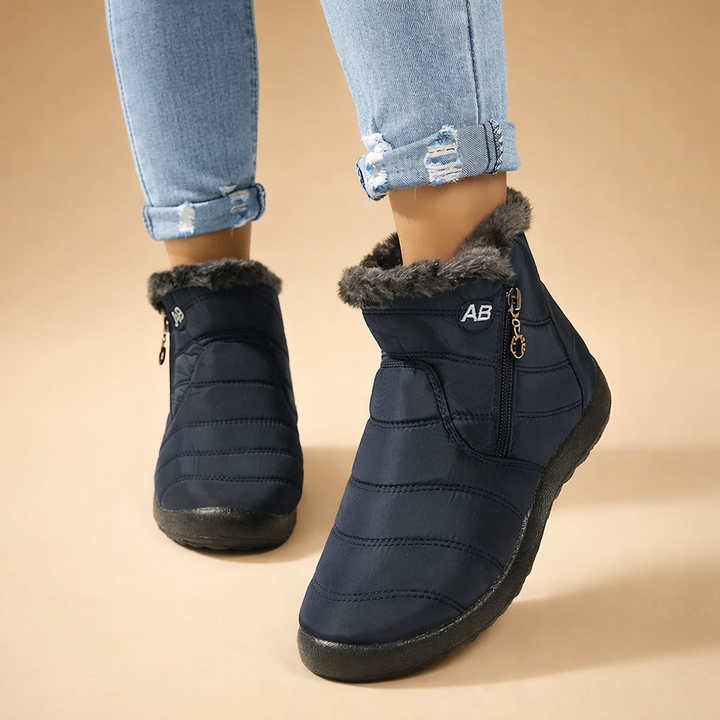 Women's cozy zip-up winter ankle boots for warmth, style, and everyday cold weather comfort.