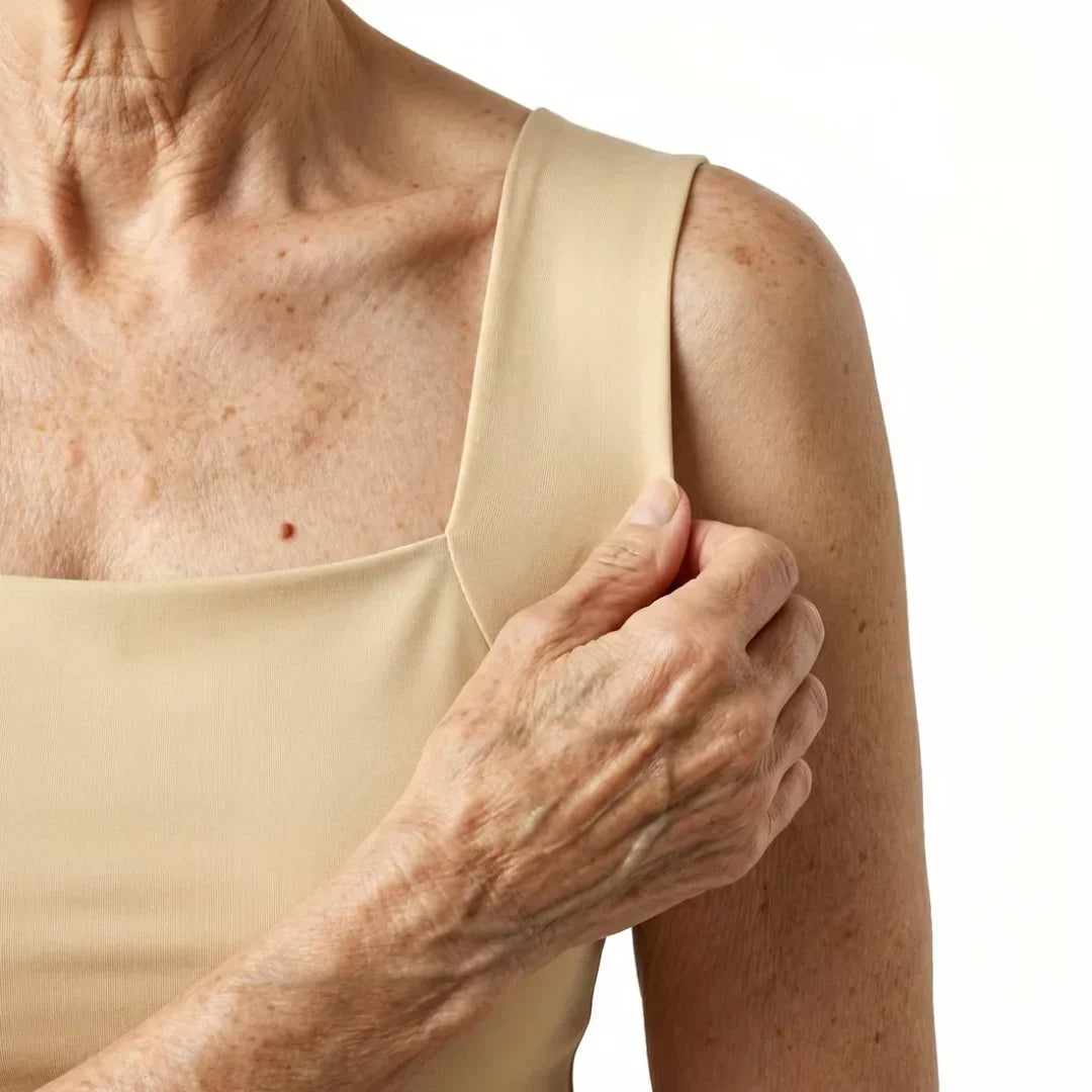 Lightweight women's tank top with built-in bra, offering supportive and comfortable summer wear.