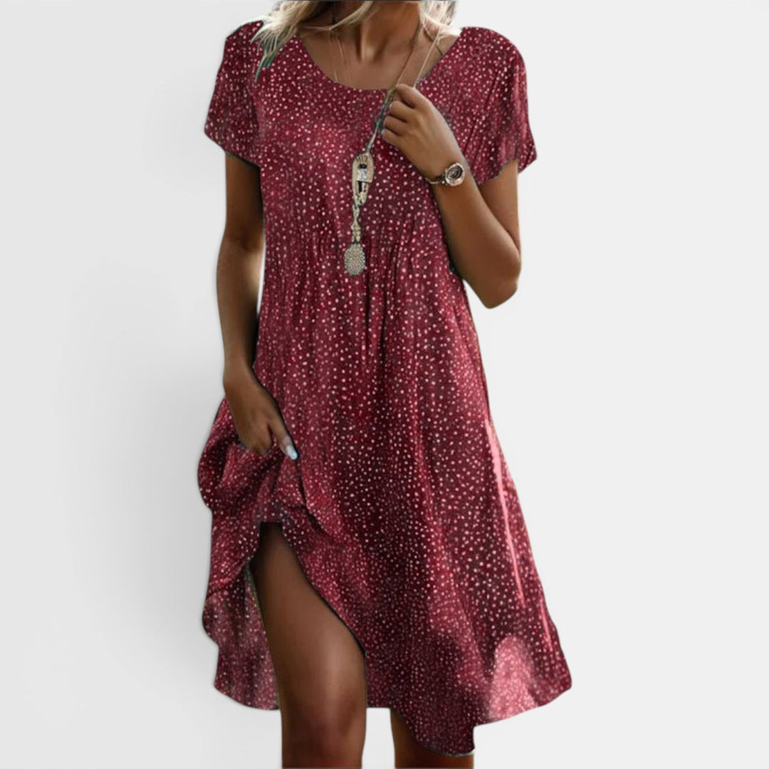 Multicolour floral print boho maxi dress for women, ideal summer beachwear, relaxed elegant vacation style.