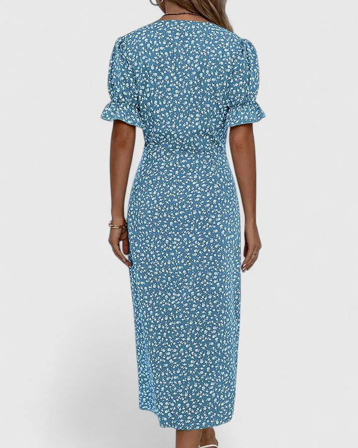 Soft, comfortable women's summer maxi dress; stylish and easy for daily fashion.