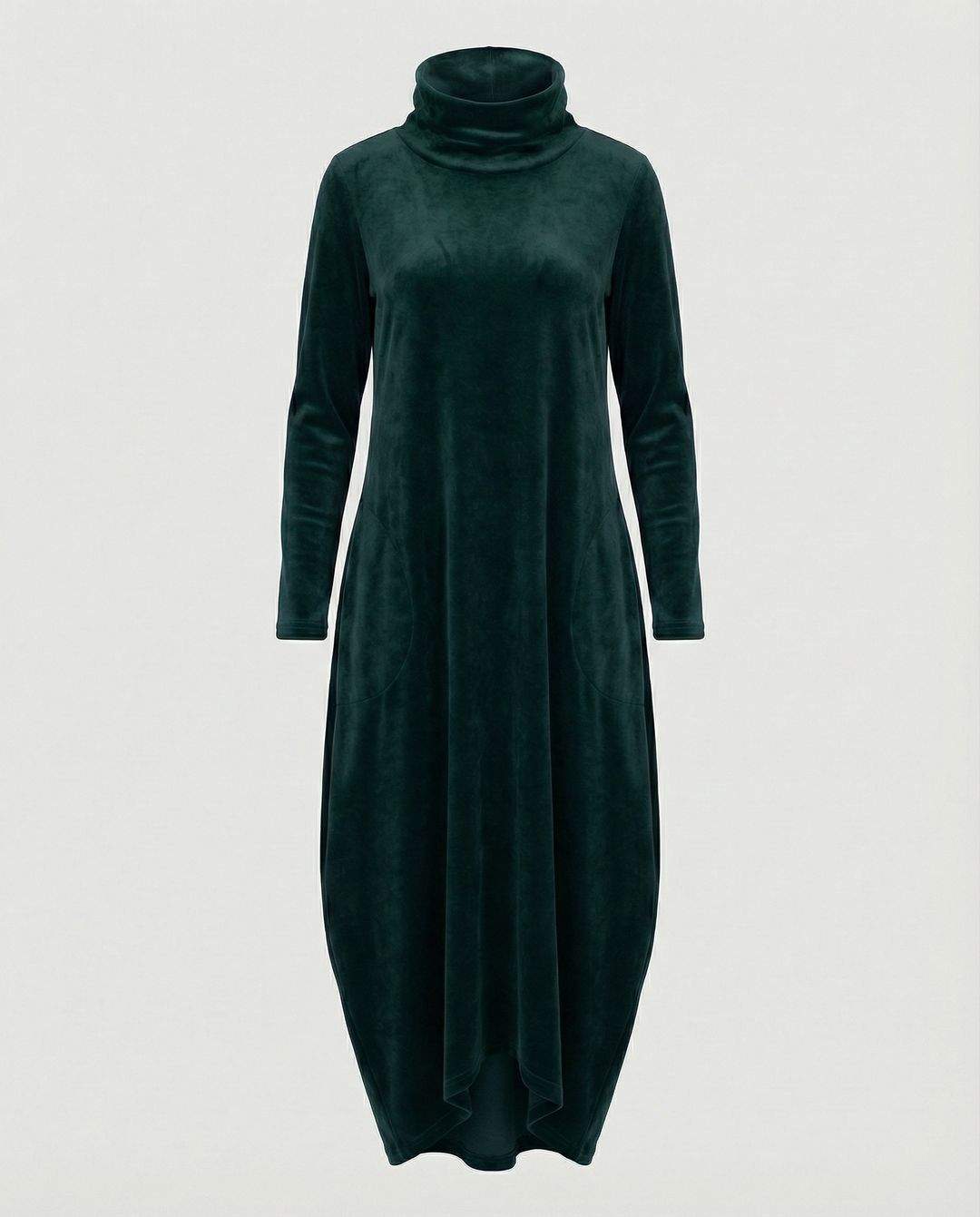 Casual yet chic A-line dress with pockets, offering stylish comfort for everyday wear.