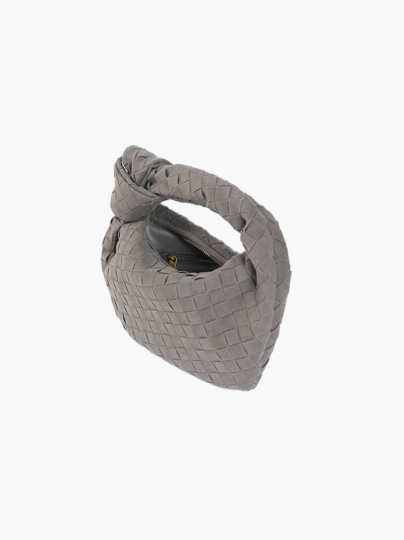 Fashionable braided suede mini bag for women, a smart daily accessory.