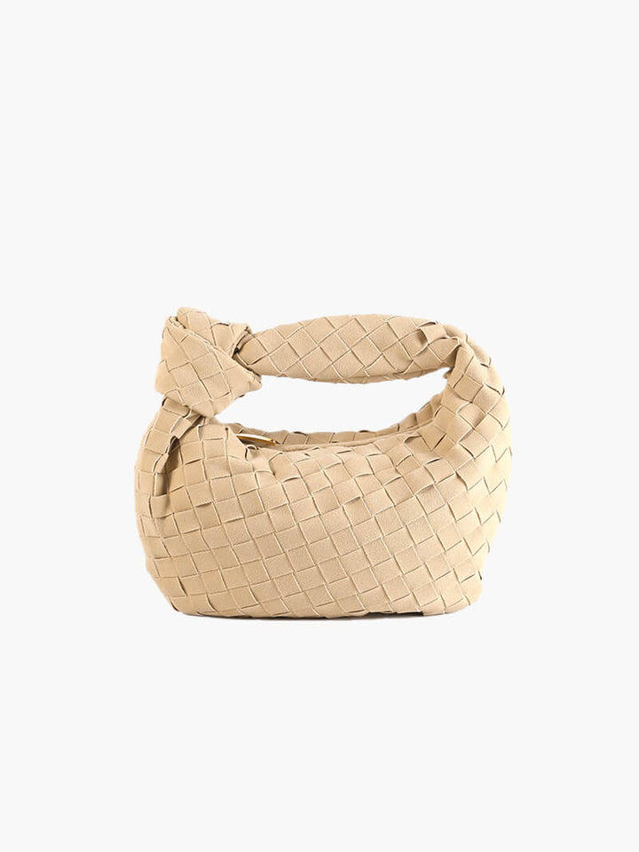 Fashionable women's braided suede handbag, a perfect mini daily accessory.