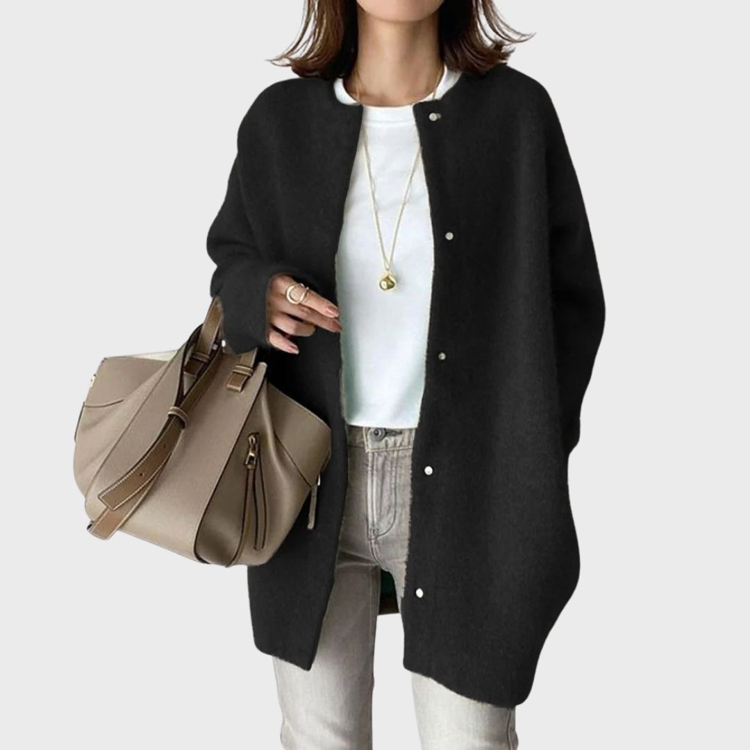 Cozy knitwear: Olivia Ashford women's cashmere cardigan for timeless style.