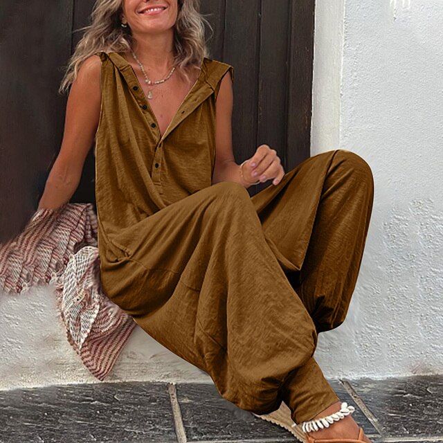 Stylish women's elegant casual jumpsuit, designed for a flattering fit, comfort, and modern versatile wear.