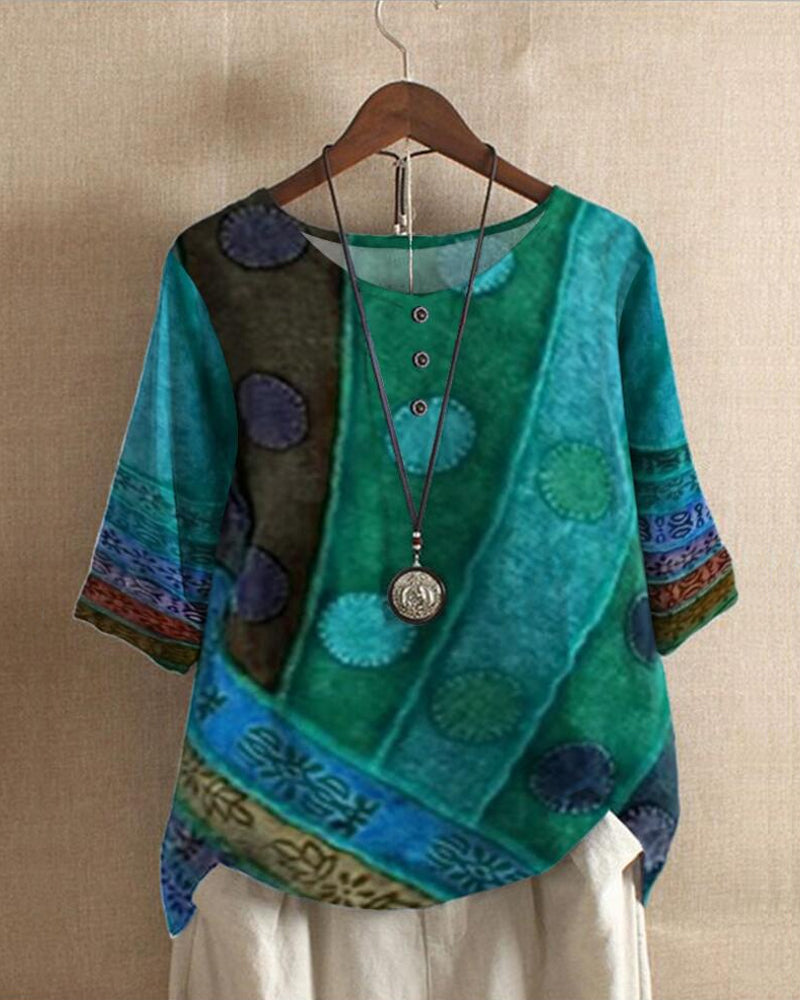 Chic women's versatile blouse, perfect for spring/summer or autumn office & casual everyday style.