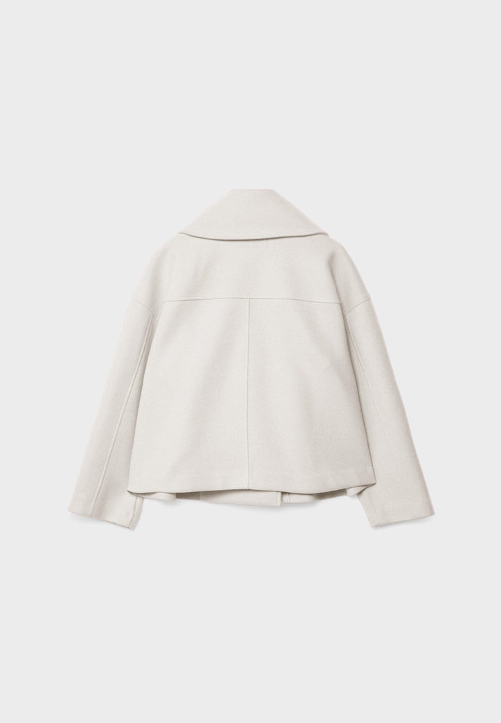 Modern women's lightweight jacket with double-breasted detailing