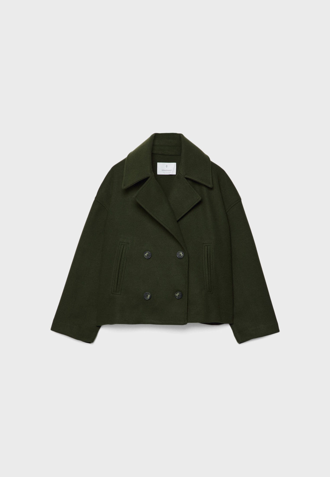Elegant short jacket, double-breasted, suitable for summer