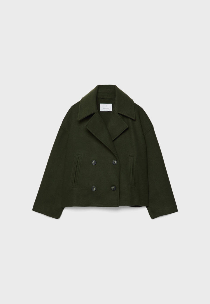 Elegant short jacket, double-breasted, suitable for summer