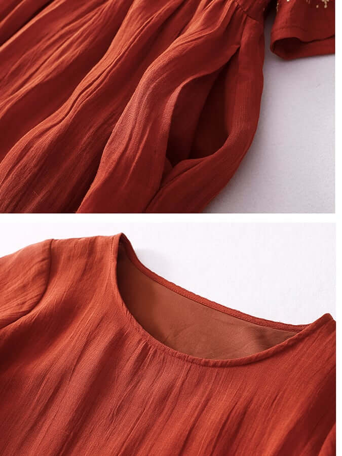 Chic women's loose fit embroidered dress, a modern choice for versatile casual and elegant summer outfits.