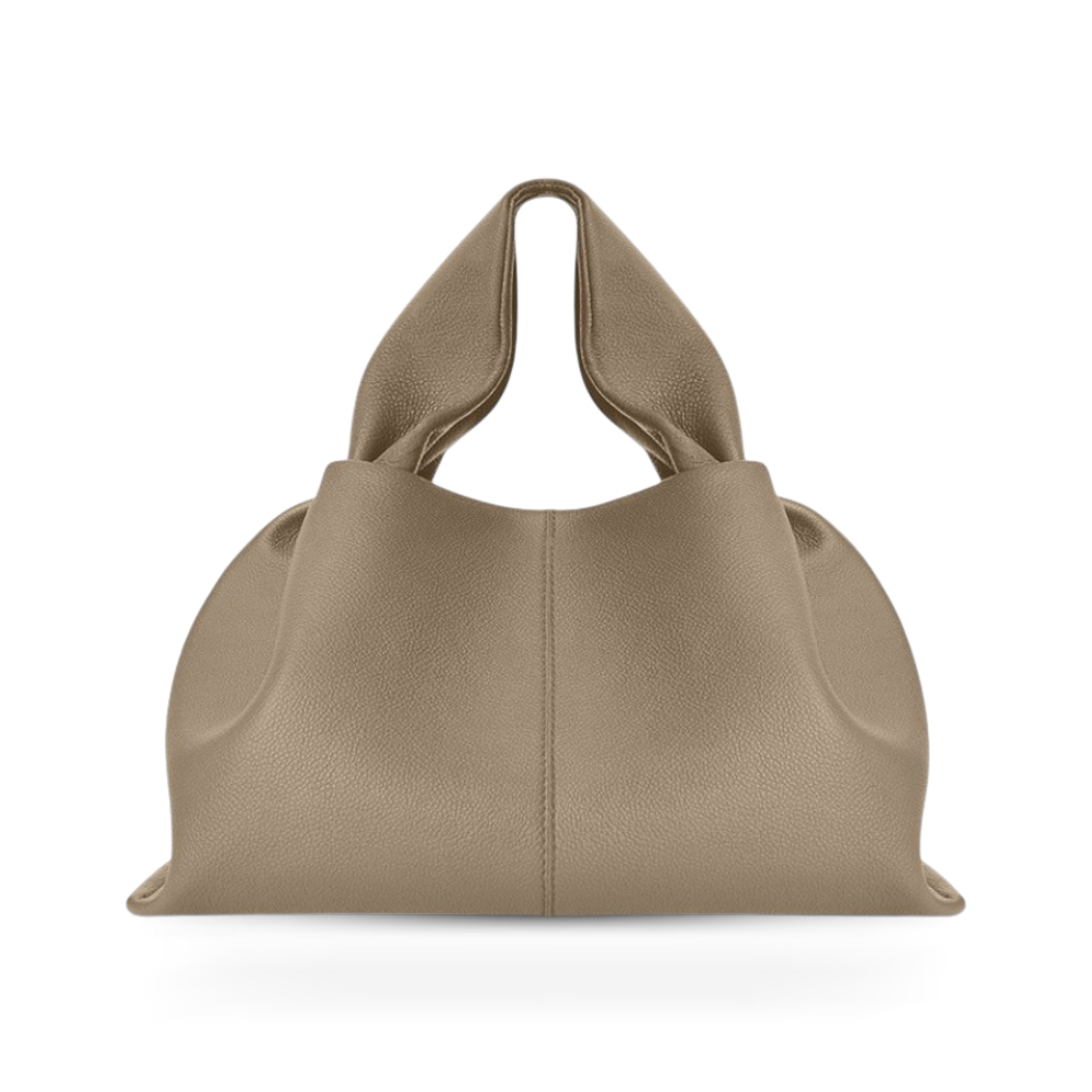 Durable faux leather women's shoulder bag, an elegant accessory with a strong magnetic snap closure.