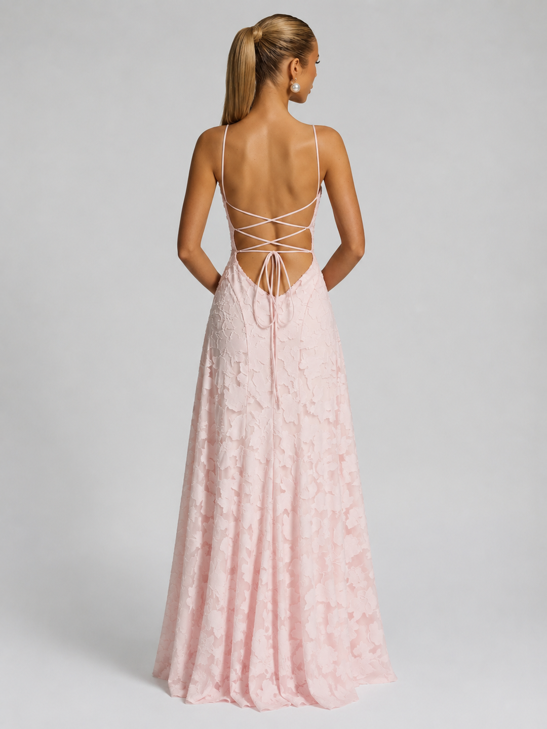 Flowy women's floral maxi dress. Elegant summer holiday dress, perfect for beach trips & casual events.