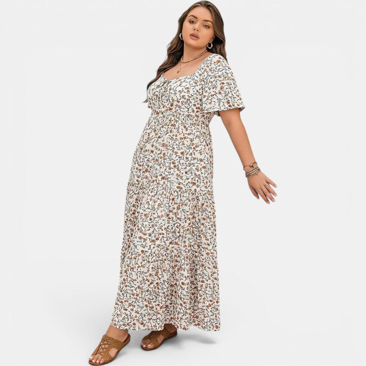 Summer floral maxi dress for women, a comfortable and elegant choice for any occasion.