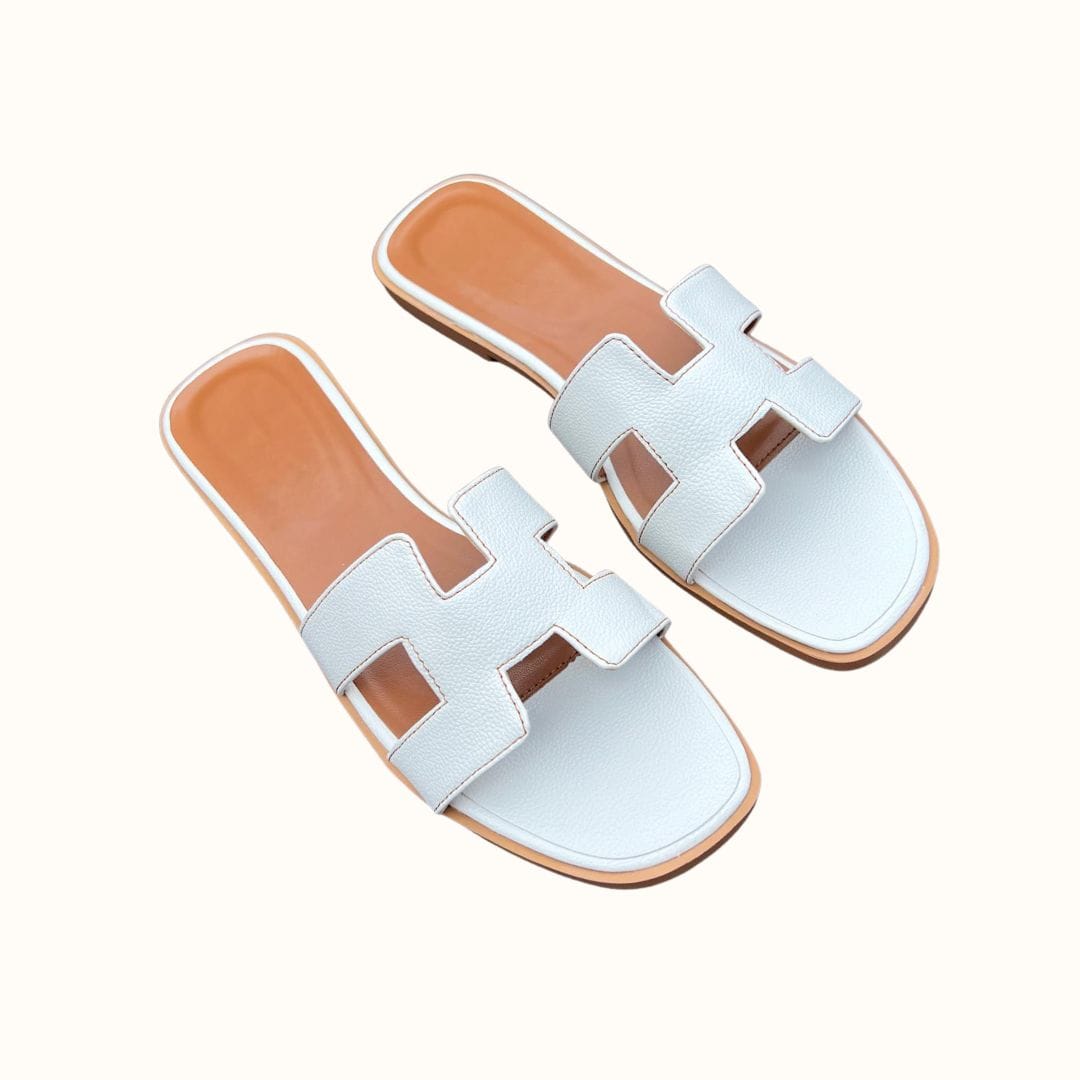 Women's fashion H-profile sandals, elegant vegan leather choice