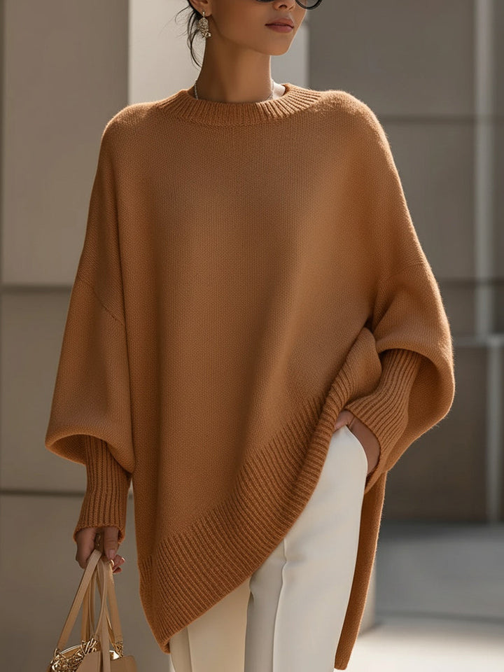 Soft knit women's elegant jumper. Chic & comfortable everyday sweater, ideal for autumn style.