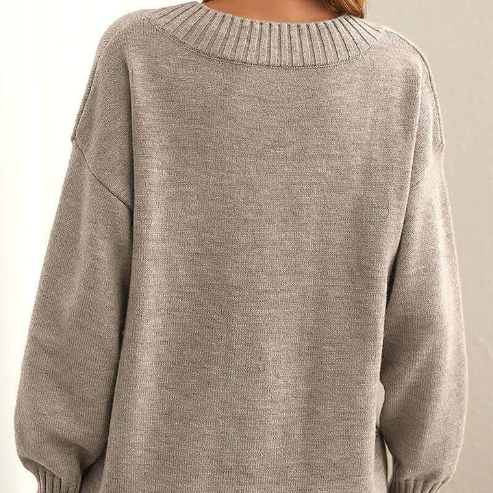 Stylish women's pullover, elegant knit, relaxed fit. Perfect versatile top for fall/winter.