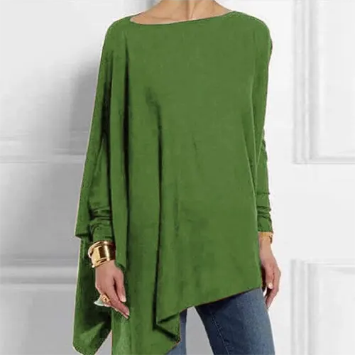 Elegant long sleeve top for women, perfect for autumn fashion. Chic design offers effortless everyday style & comfort.