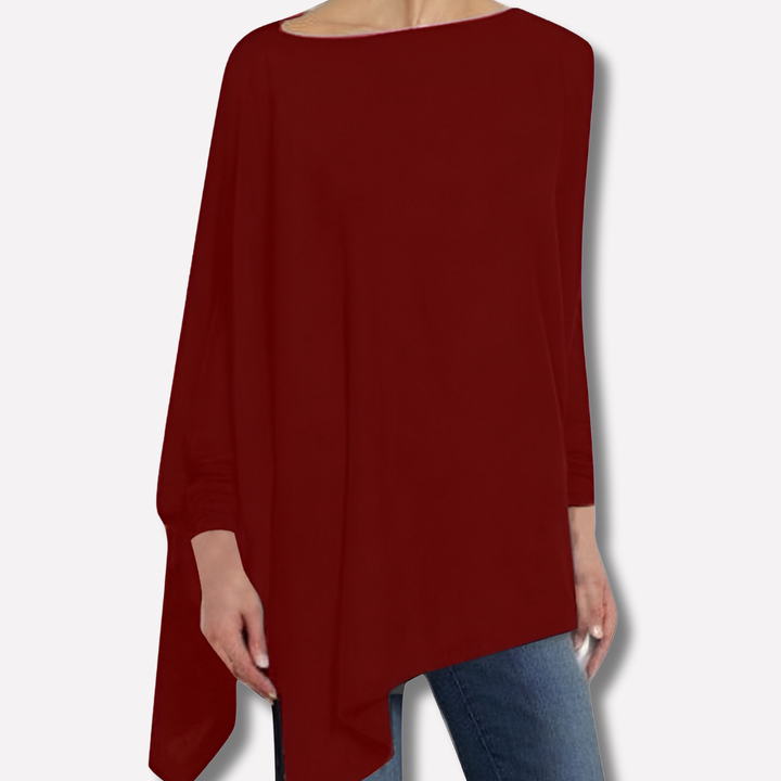 Stylish women's long sleeve top for versatile casual wear. Elegant design suitable for workwear & autumn fashion.