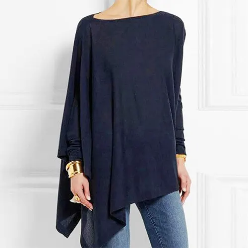 Sophisticated women's long sleeve top. Elegant and chic for versatile everyday style, including plus size fashion.