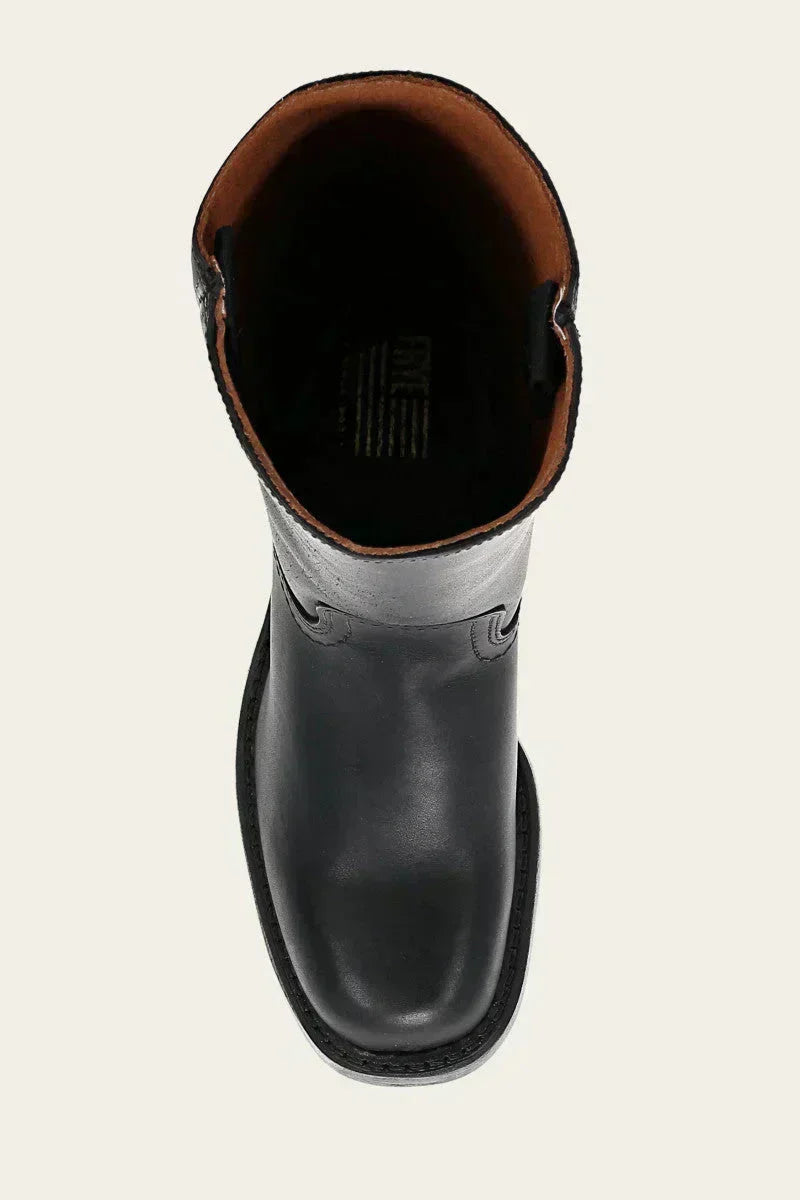 Sophisticated women's mid-calf boots, block heel for support, elegant closed toe finish.