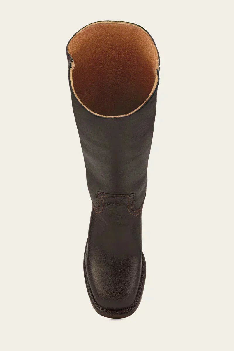 Classic women's mid-calf boots, block heel, closed toe, providing stable & elegant comfort.