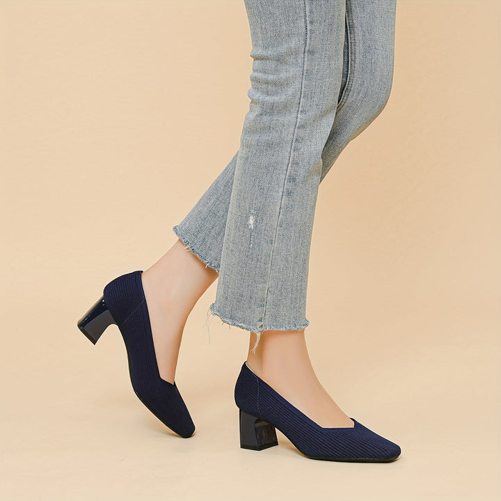 Stable women's orthopedic heels, providing arch support for professional and casual wear.