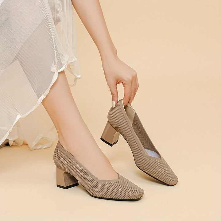 Women's work-appropriate comfort heels, with orthopedic support for busy schedules.