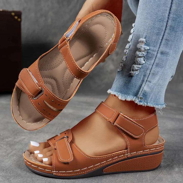Elegant women's orthopedic strap sandals, designed for ultimate comfort and stylish summer daily wear.