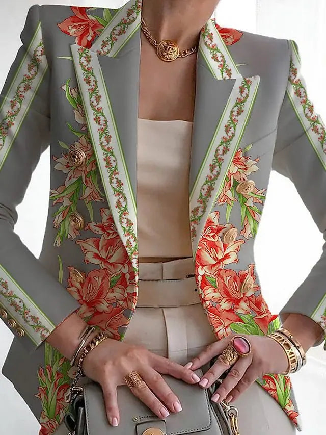 Close-up of the fabric on the alaro-oslo20251130 stretch blazer.