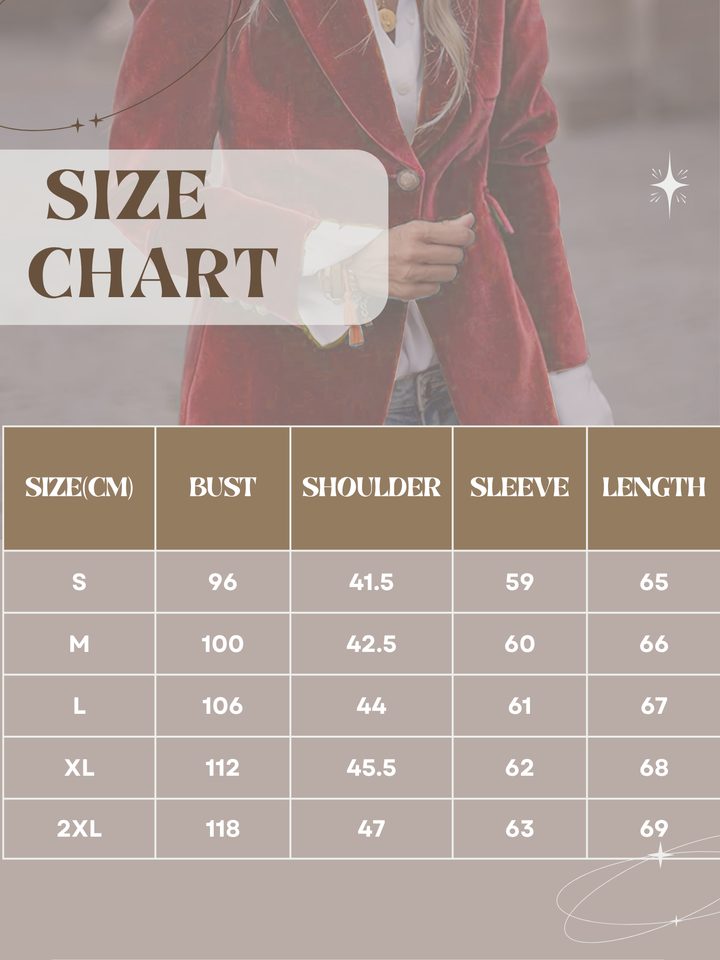 Tailored women's blazer, perfect fit, long sleeve, featuring stylish golden buttons for a polished look.
