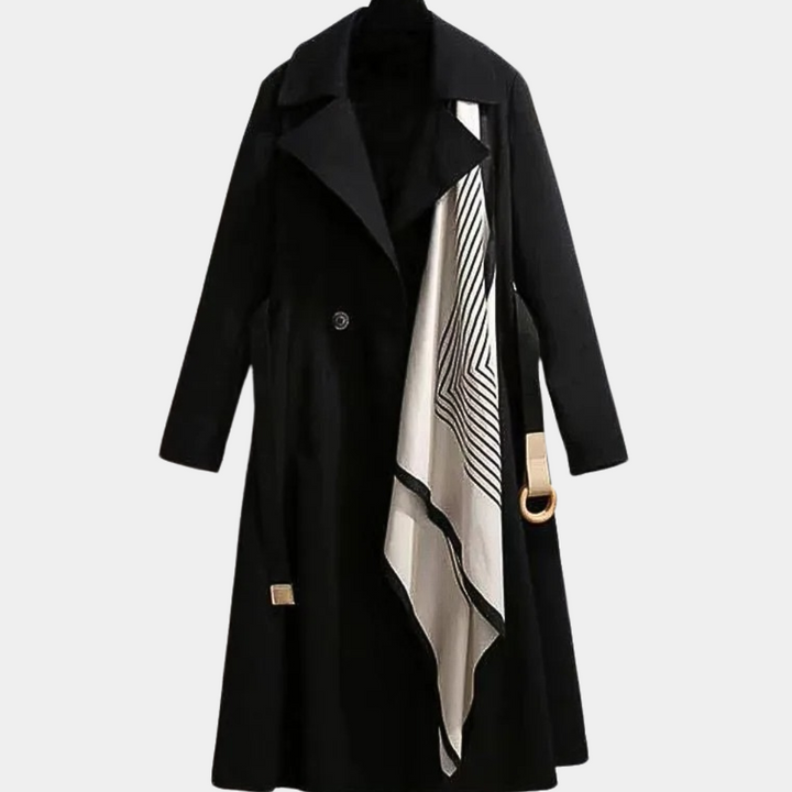 Fashionable belted trench coat for women, offering an elegant and versatile outerwear option.