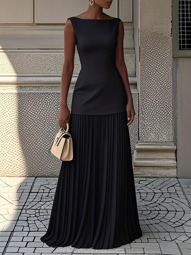 Versatile women's coordinated two-piece skirt set for summer, offering an elegant & stylish casual outfit.