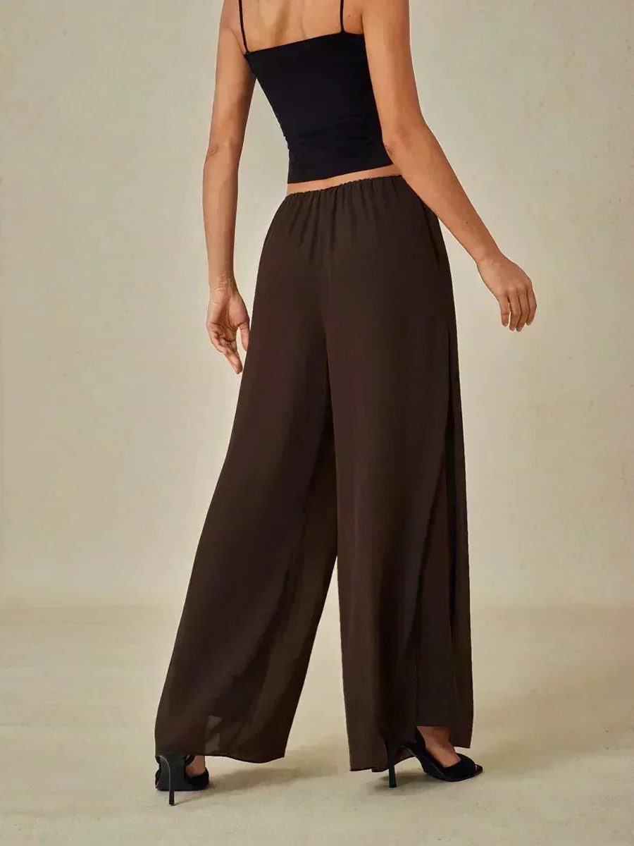 Versatile wide leg trousers, women's fashion piece for elegant and comfortable wear.