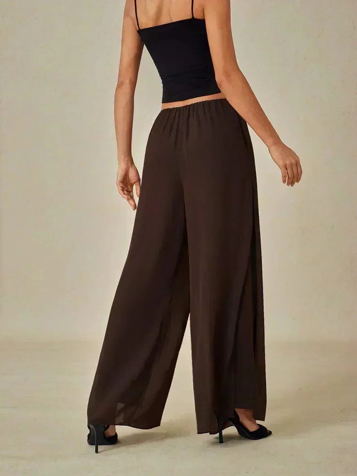Versatile wide leg trousers, women's fashion piece for elegant and comfortable wear.