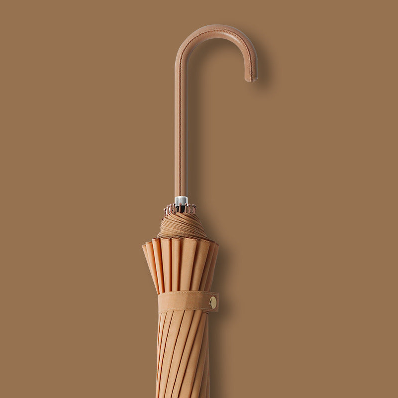 Stylish compact automatic women's umbrella, windproof and elegant, perfect for daily rain protection.