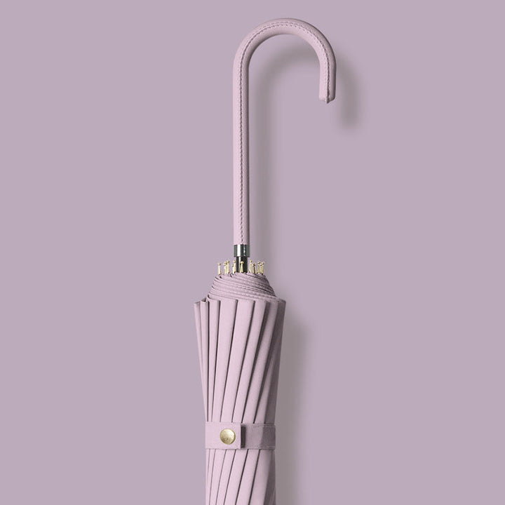 Travel-friendly women's automatic umbrella, windproof, compact, and durable for all weather.