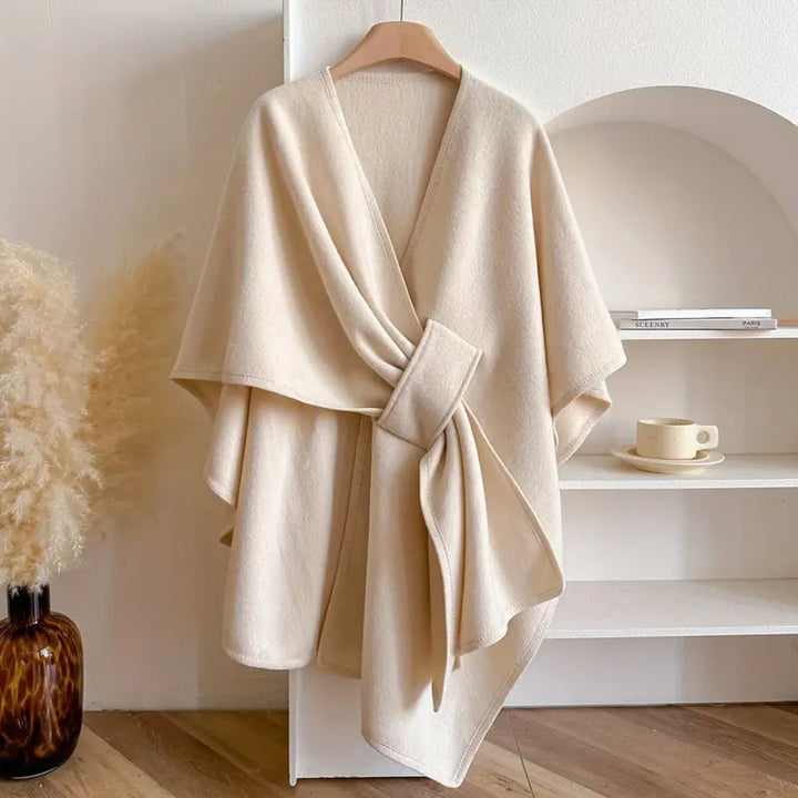 Elegant outerwear: women's shawl coat for a sophisticated look