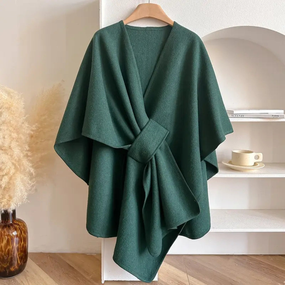 Versatile fashion wrap, a chic and wind-resistant women's coat