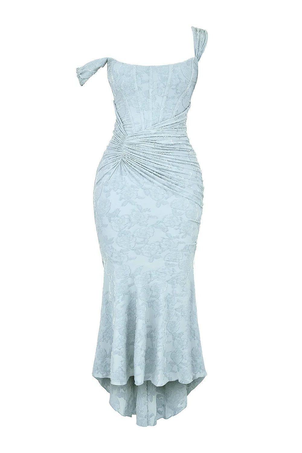 Black semi-formal wrap midi dress for women, perfect for evening parties.