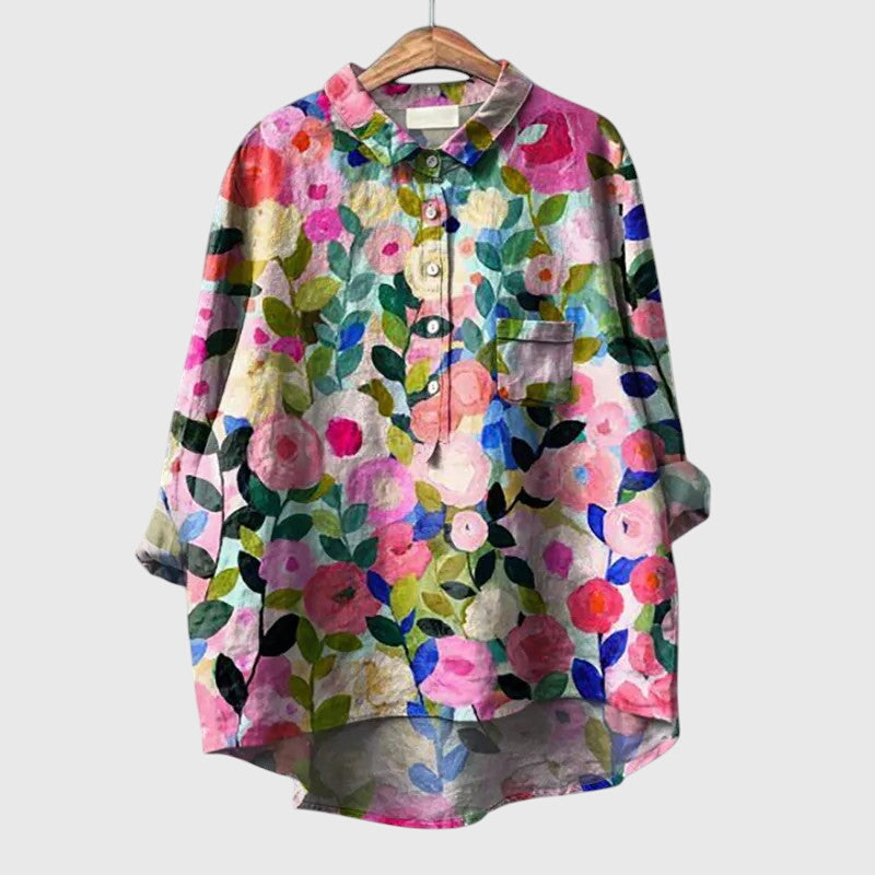 Women's Elly Blouse: effortless style & comfort. Versatile ladies fashion, perfect for everyday wear.