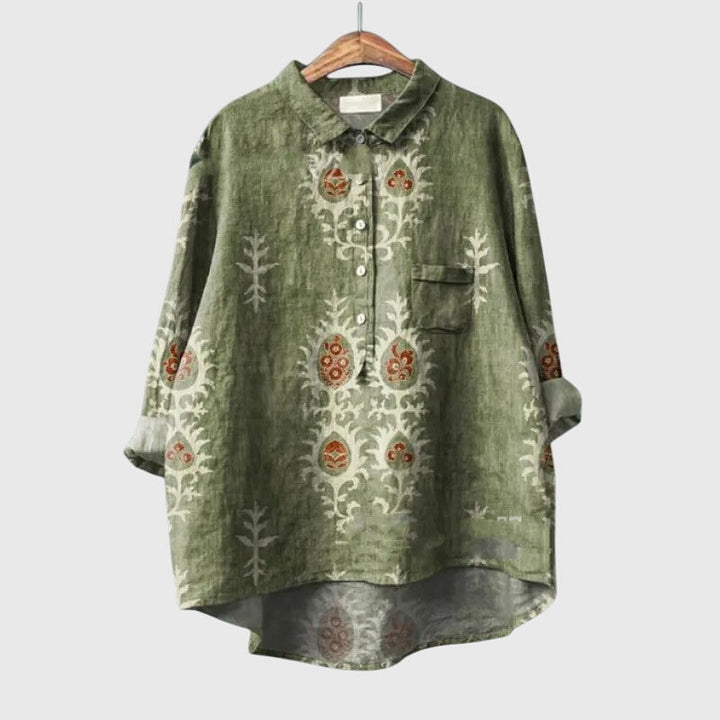 Solid color Elly Blouse for women. A versatile & comfortable top, ideal for everyday ladies fashion.