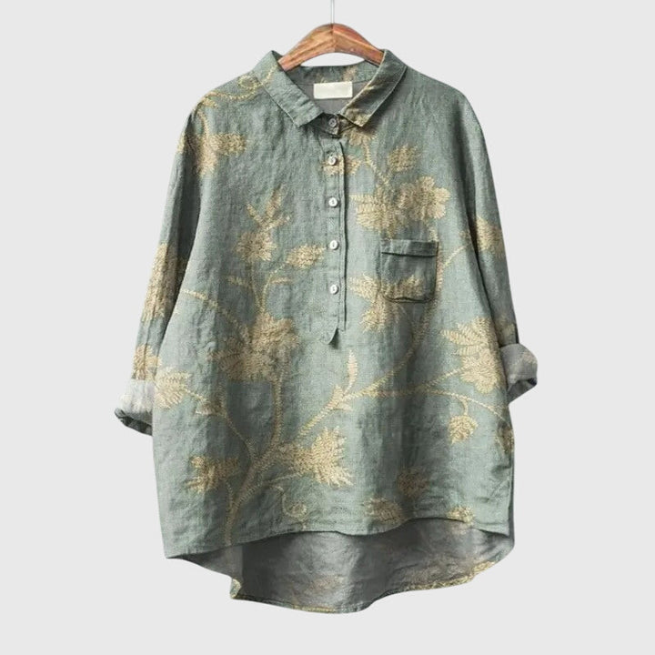 Versatile women's Elly Blouse, a stylish top for ladies fashion. Comfortable & elegant for all occasions.