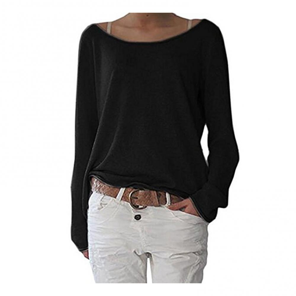 A wardrobe essential: women's fashionable fine knit round neck sweater, ideal for layering.