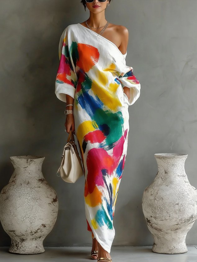Beautiful pink women's flowing maxi dress. Ideal for beach holidays, casual outings & summer elegance.