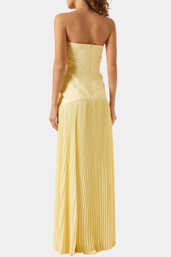 Beautiful evening maxi dress for women, with a romantic flowy design and an elegant high front slit.