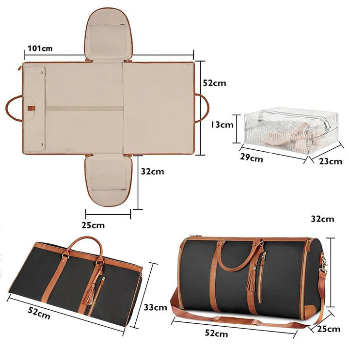 Essential women's vacation carry-on bag, durable, water-resistant, and organized for stress-free travel.