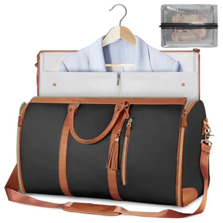 Durable, water-resistant women's carry-on travel bag, protecting essentials on any vacation or trip.