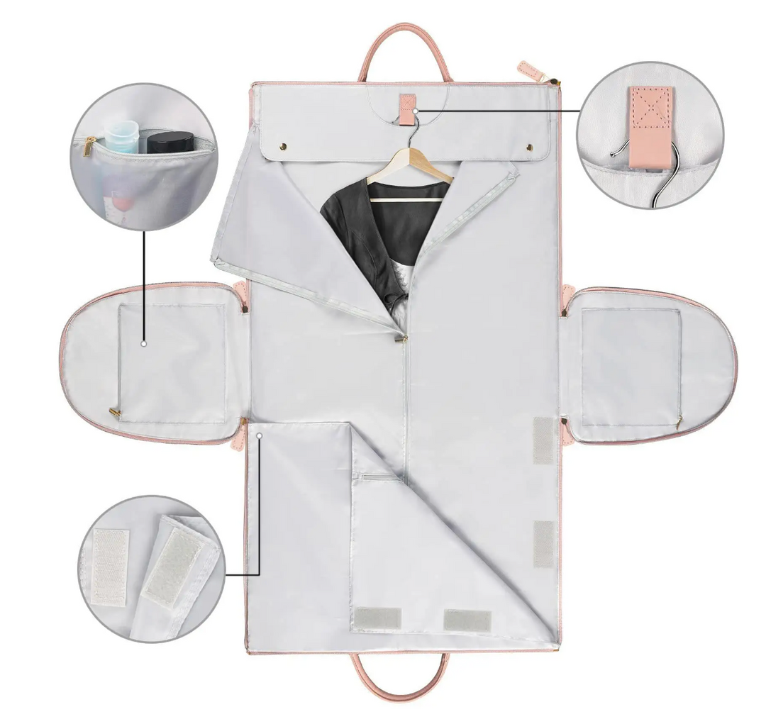Stylish women's weekend bag with smart organization, comfortable carry-on for any modern traveler.