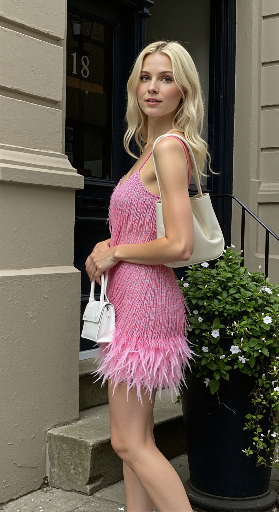 Women's glamorous sequin fringe mini cocktail dress for parties & special events.